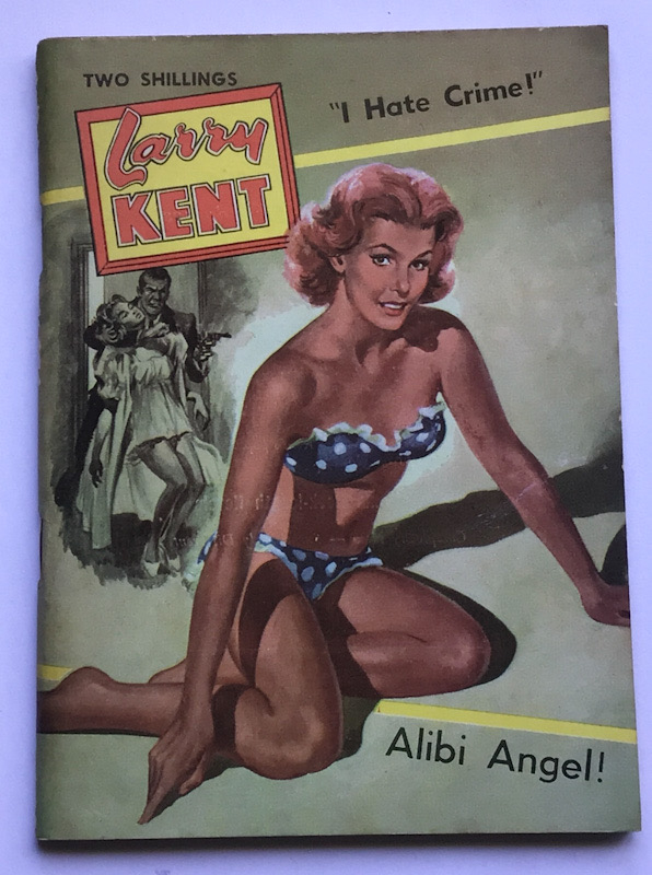 Larry Kent Alibi Angel Australian Detective paperback book No592